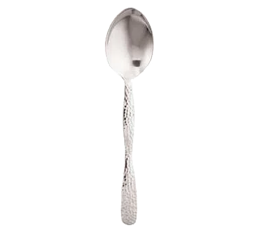 American Metalcraft HM10SPO - 9-10" Solid Stainless Steel Buffet Spoon with Hammered One‑Piece Handle