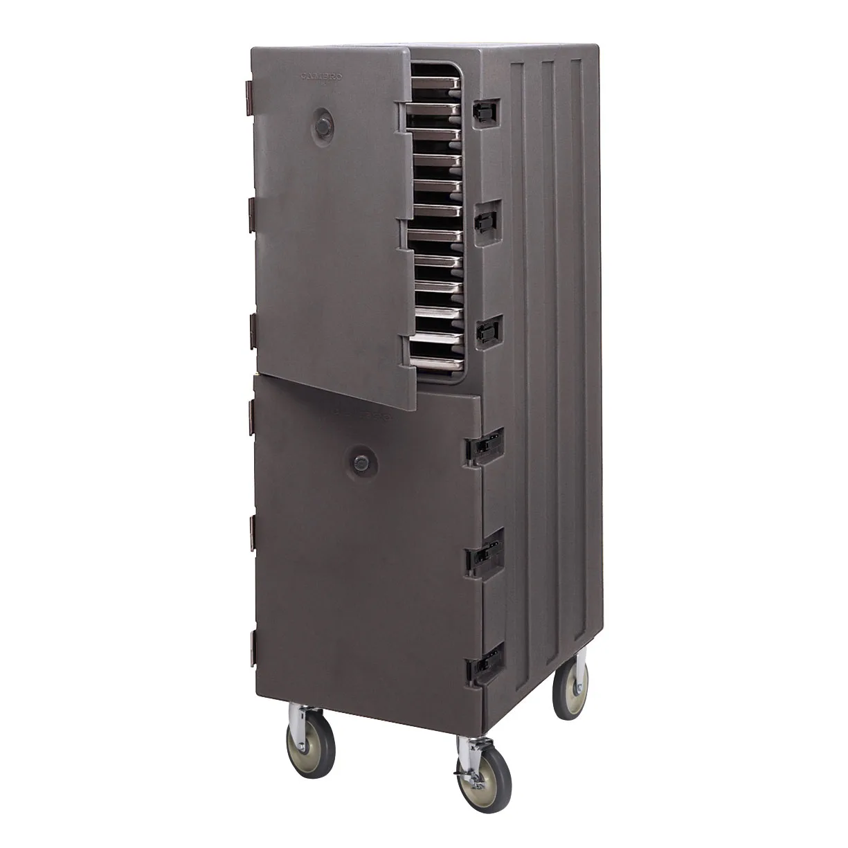 Cambro 1826DTC615 Insulated Sheet Pan Carrier - Non Electric-Tall, Charcoal Gray - Camcarts®