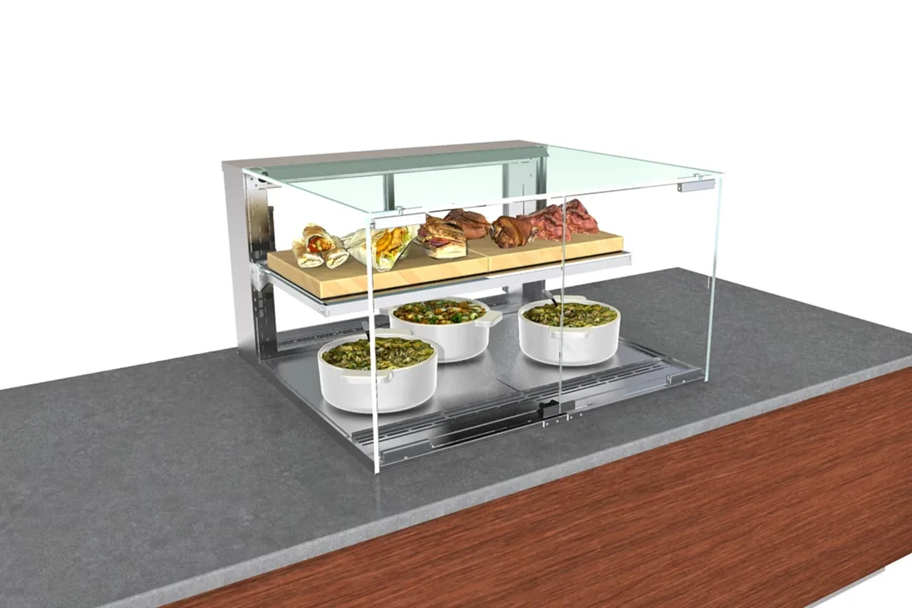 Structural Concepts NE4820HSV 48" Reveal® Service Heated Slide In Counter Case