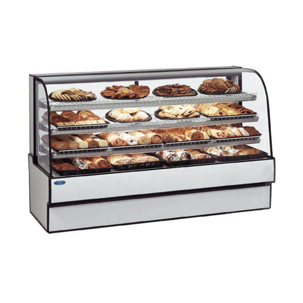 Federal Industries CGR5948 59" Curved Glass Refrigerated Bakery Case w/ 3 Shelves