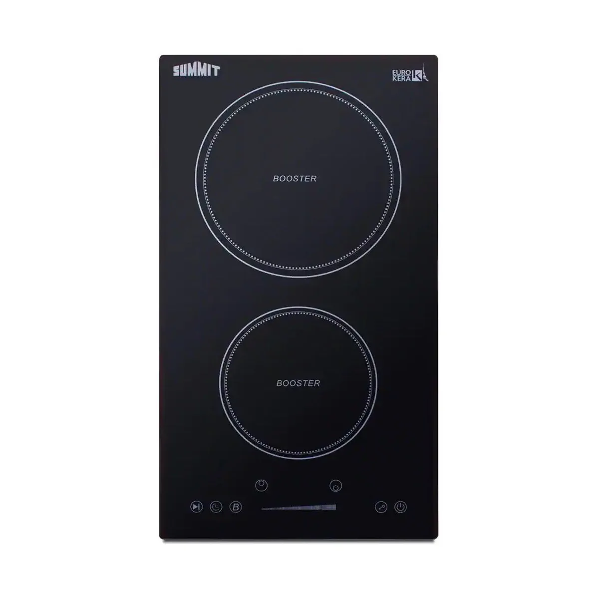 Summit SINC2B230B 12" W Drop-In Induction Range, 2  Burners