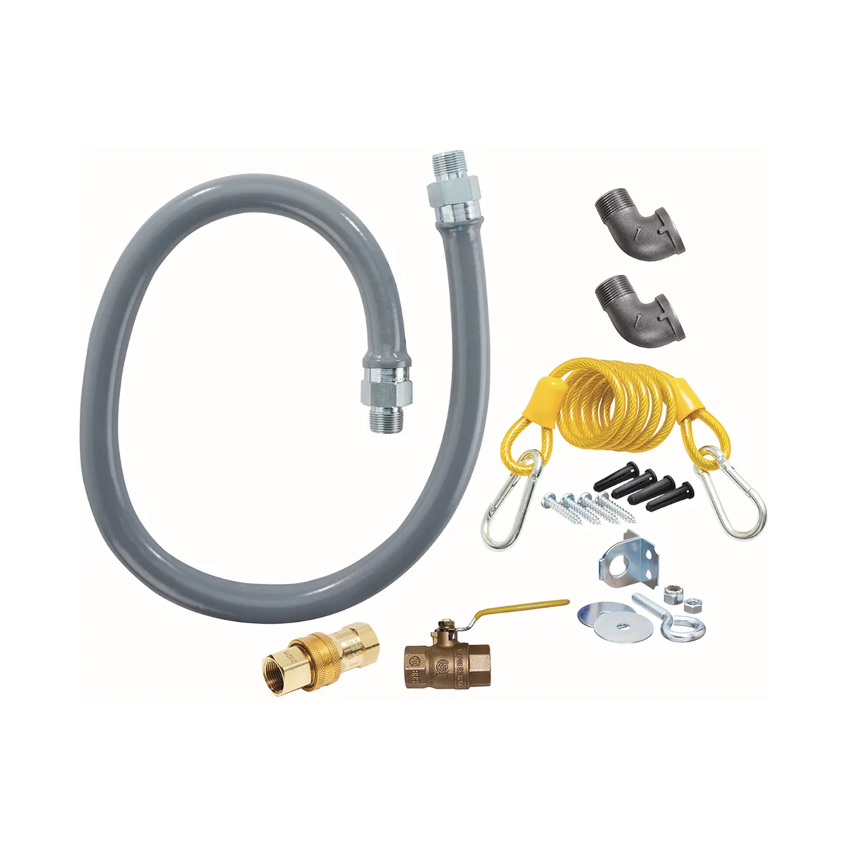 Dormont CANRG10060 60" ReliaGuard Foodservice Gas Connector Kit, Quick Disconnect, 1" Diameter