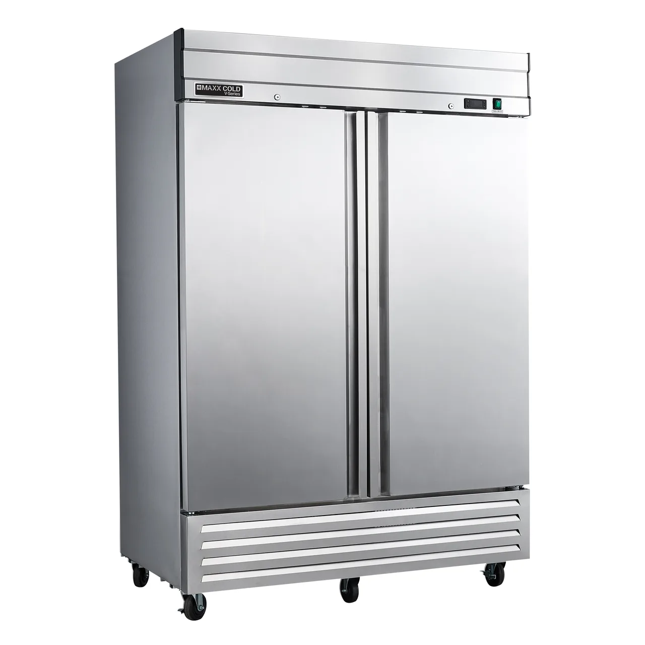 Maxx Cold MVR-49FDHC 54" Two Solid Door Reach-In Refrigerator, 42 cu. ft.