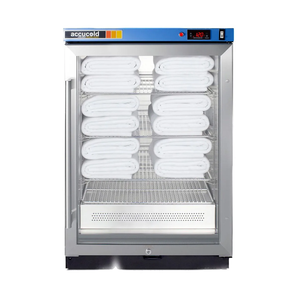 Summit PTHC65G Glass Door PureTherm Blanket Warmer, 4.57 cu. ft., 90°-140°F