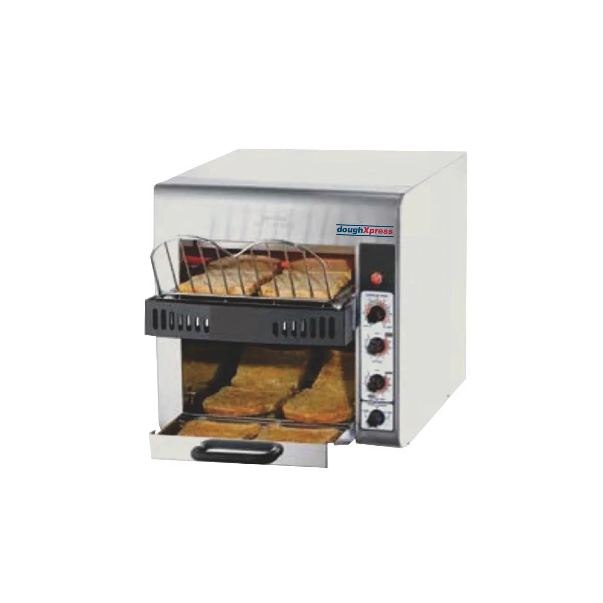 DoughXpress DXP-CT305 Countertop Double Slice Conveyor Toaster, 360 Pieces/hour, 120v
