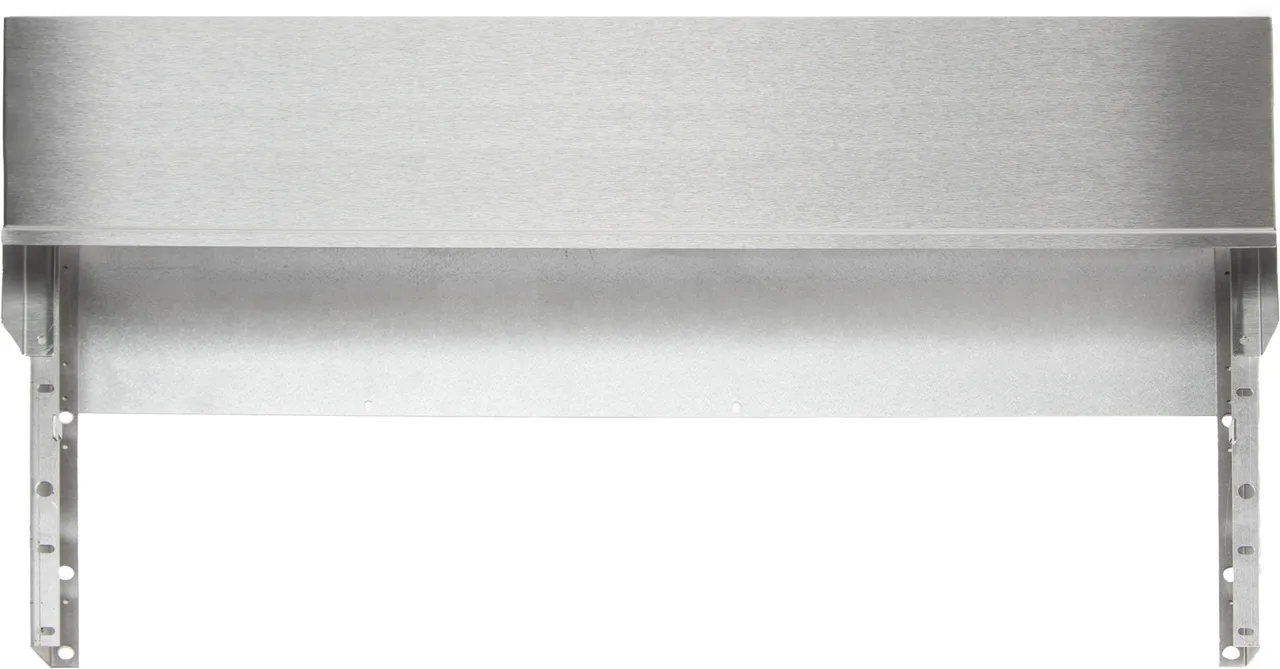 Vulcan STUB10-XL36 36" x 10" Stainless Steel Backguard Flue Riser for 36" Ranges, without Shelves