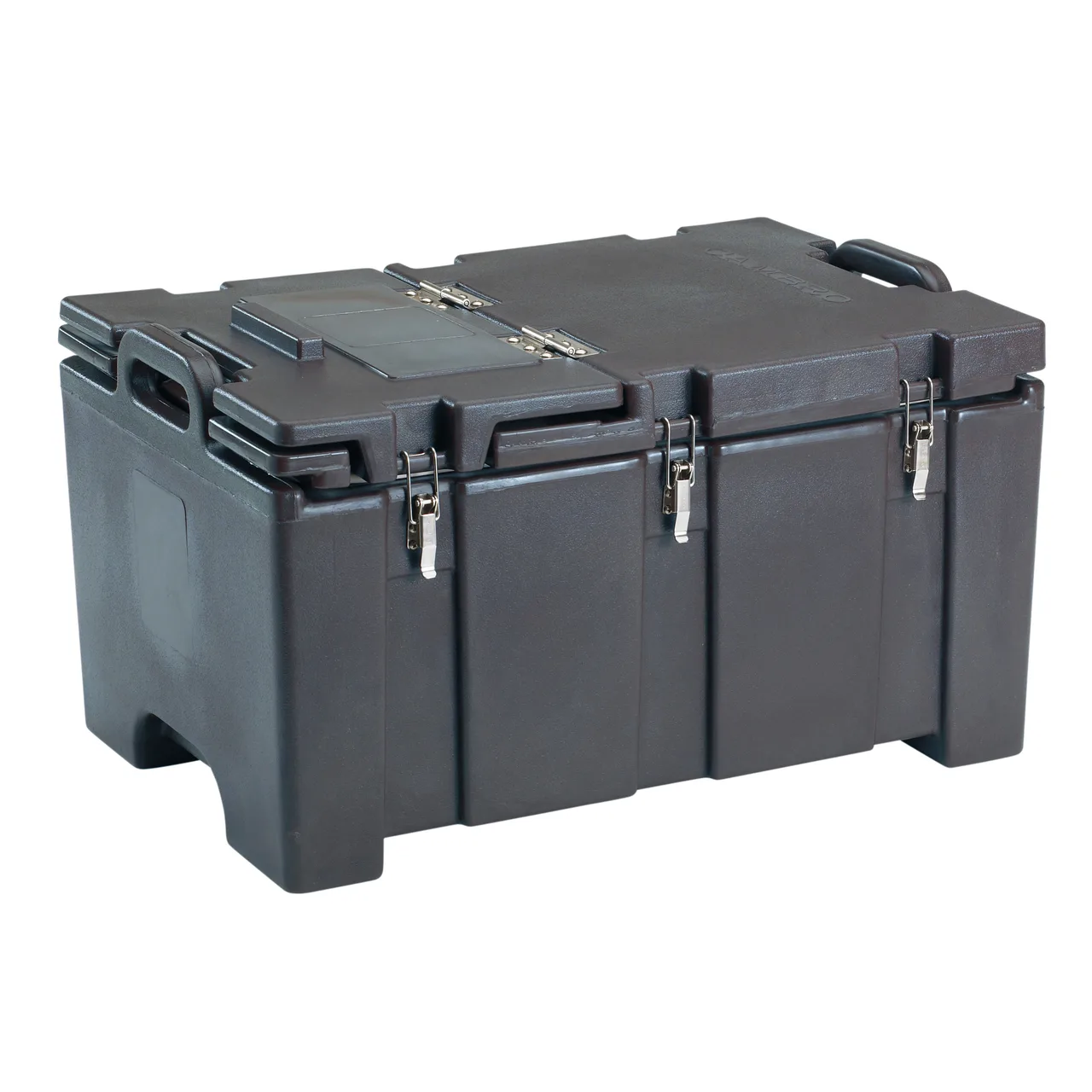 Cambro 100MPCHL110 Camcarriers® Top Loading Insulated Food Carrier w/ Hinged Lid, Black