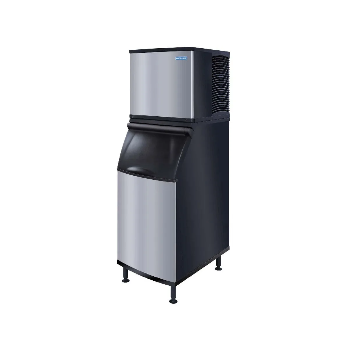 Koolaire KYT0420A/K420 Air Cooled Half Cube 450 lb Ice Machine with Bin, 383 lb Storage