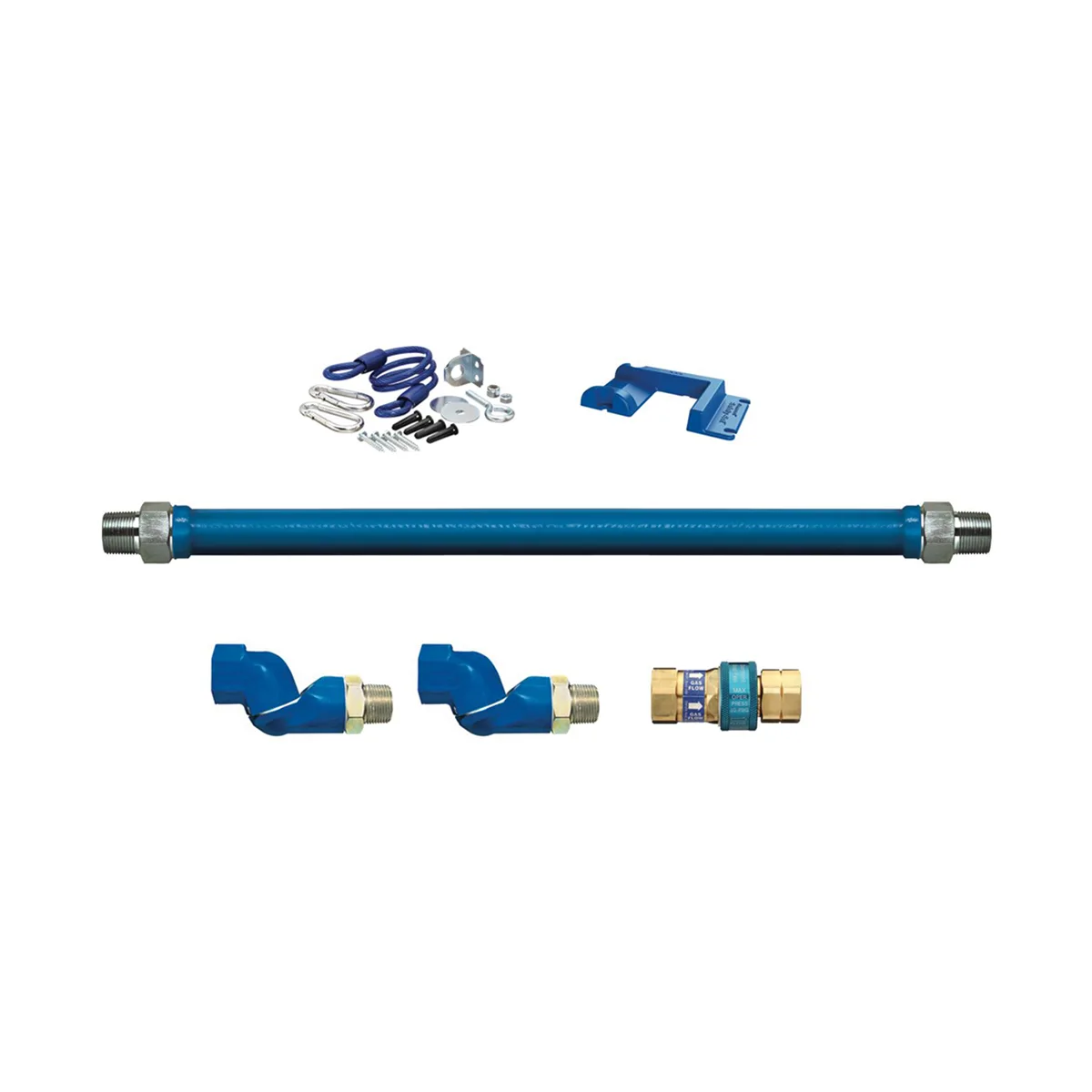 Dormont 16125BPQ2SR60 SnapFast 60" Gas Connector Kit w/ Double Swivel MAX, 1-1/4" Diameter