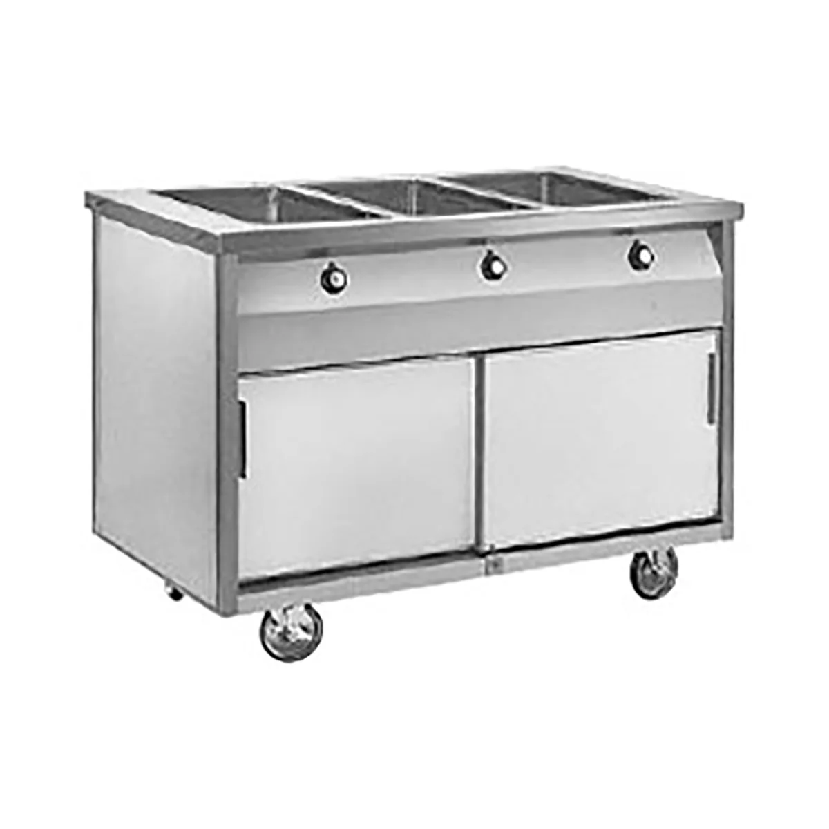 Randell RAN HTD-3B 48" Electric Hot Food Table, (3) Hot Food Wells