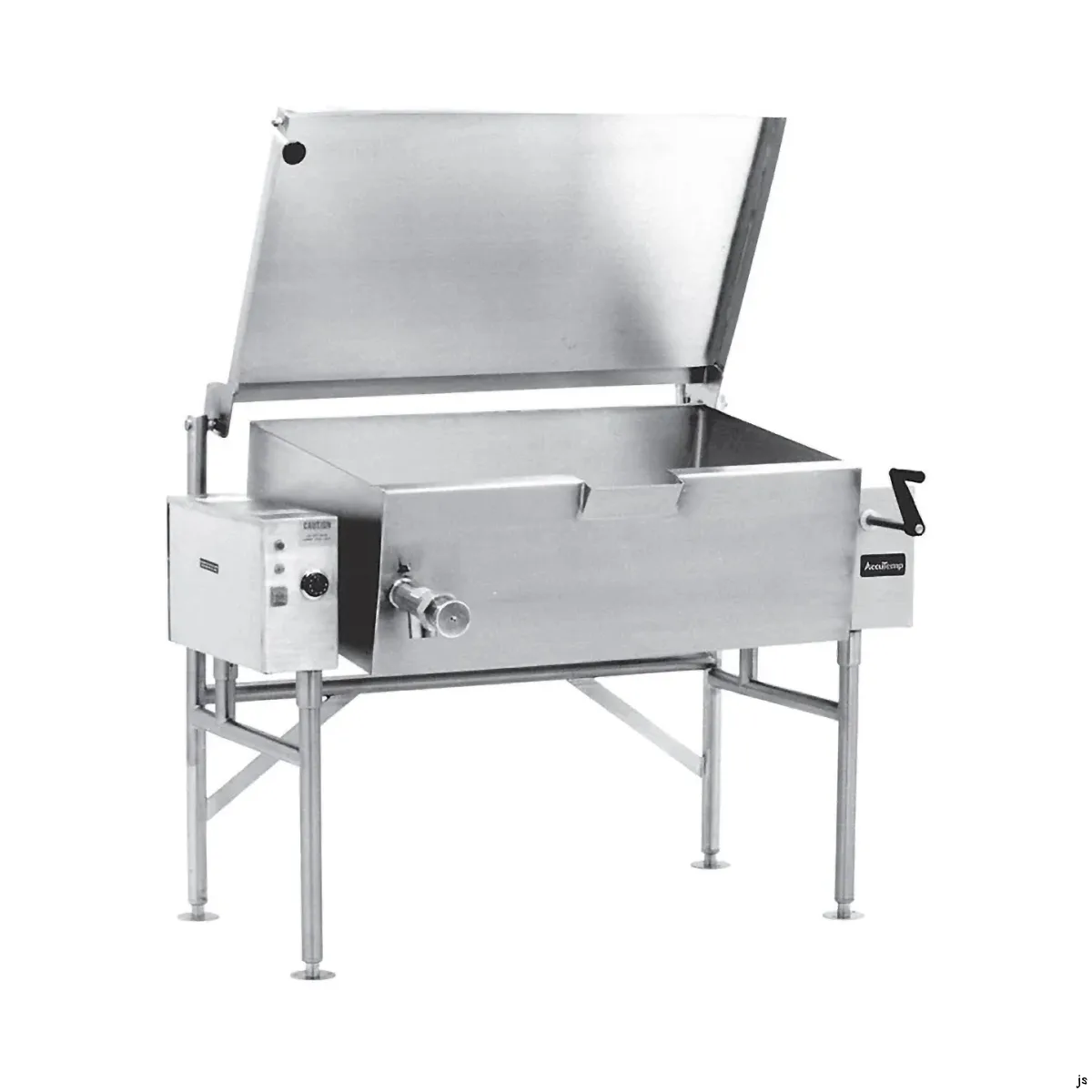 AccuTemp ALTES-30-QS Electric Tilting Skillet Braising Pan, 30 Gallon, 208V/3-Phase, 11.8kW,