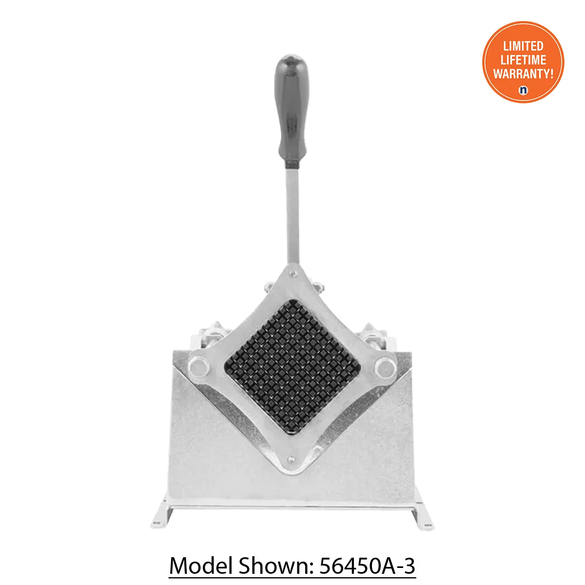 Nemco 56450A-3D FryKutter – 1/2" Square Cut, Alu, Black Block, 300‑Series Stainless Blades, D‑Handle, Fry Cutter