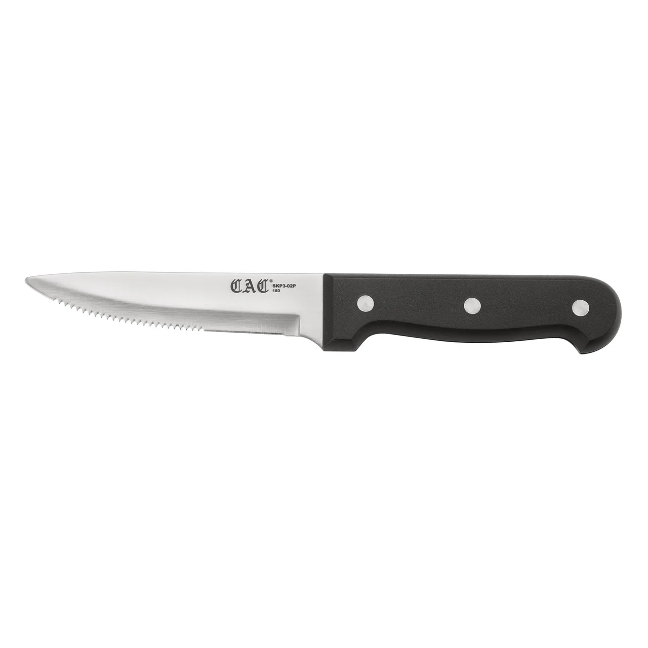 CAC China SKP3-02P Steak Knife, 5" Blade, Jumbo, Plastic Handle - 12/Pack