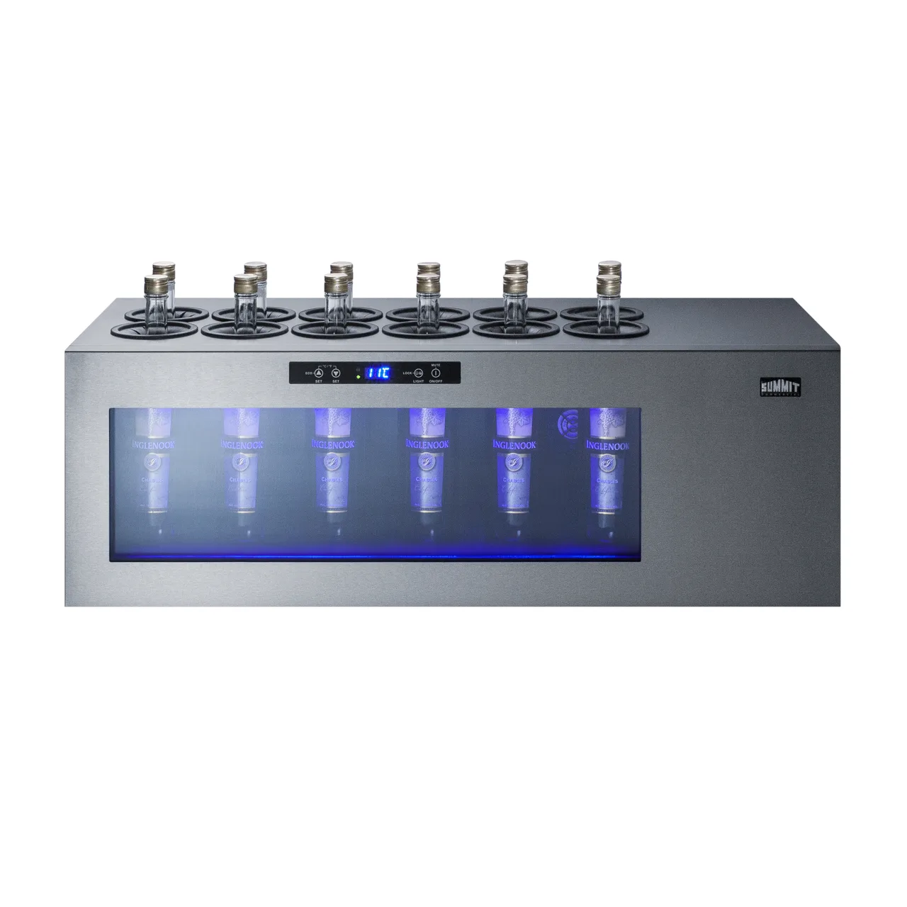 Summit STC12 36" Glass Door Countertop Wine Refrigerator, Single Temperature, 12 Bottles
