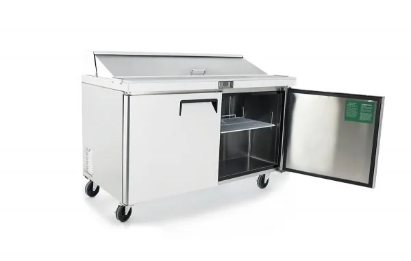 Atosa USA MSF8303GR 60" Two Section Sandwich / Salad Prep Table, 17.2 cu. ft.
