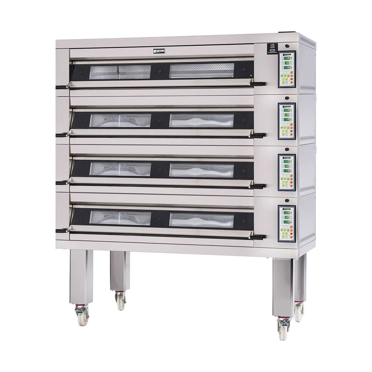 Doyon 4T4 73" Electric Artisan Stone Four-Deck Oven w/ 16-Pan Capacity, 600°F Max. Temp.