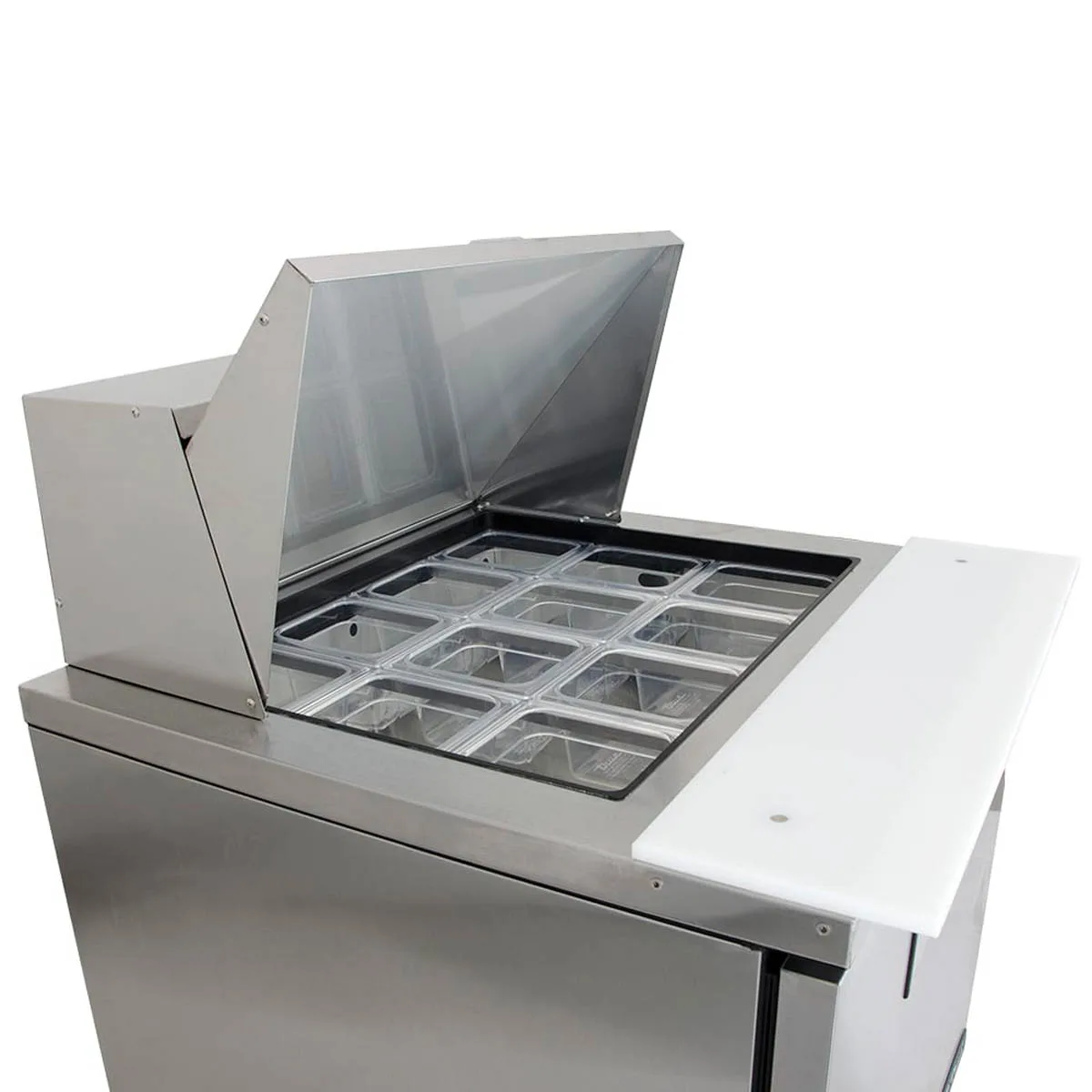 True TFP-32-12M-HC 32" Mega Top Sandwich/Salad Prep Table w/ 1 Door, 12 Pans