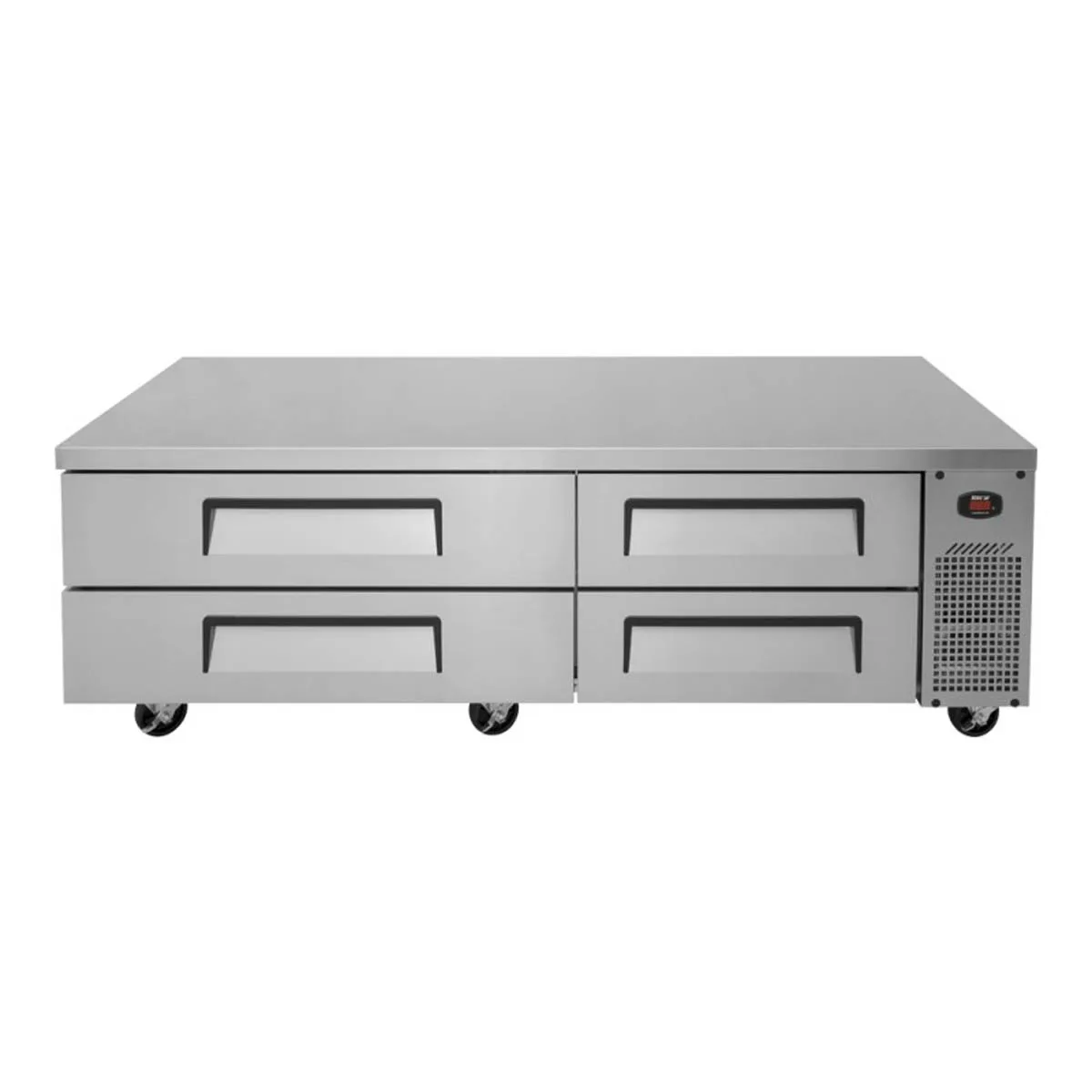 Turbo Air TCBE-72SDR-N 72" 4 Drawers Refrigerated Chef Base, Flat Top, 12.6 cu. ft.