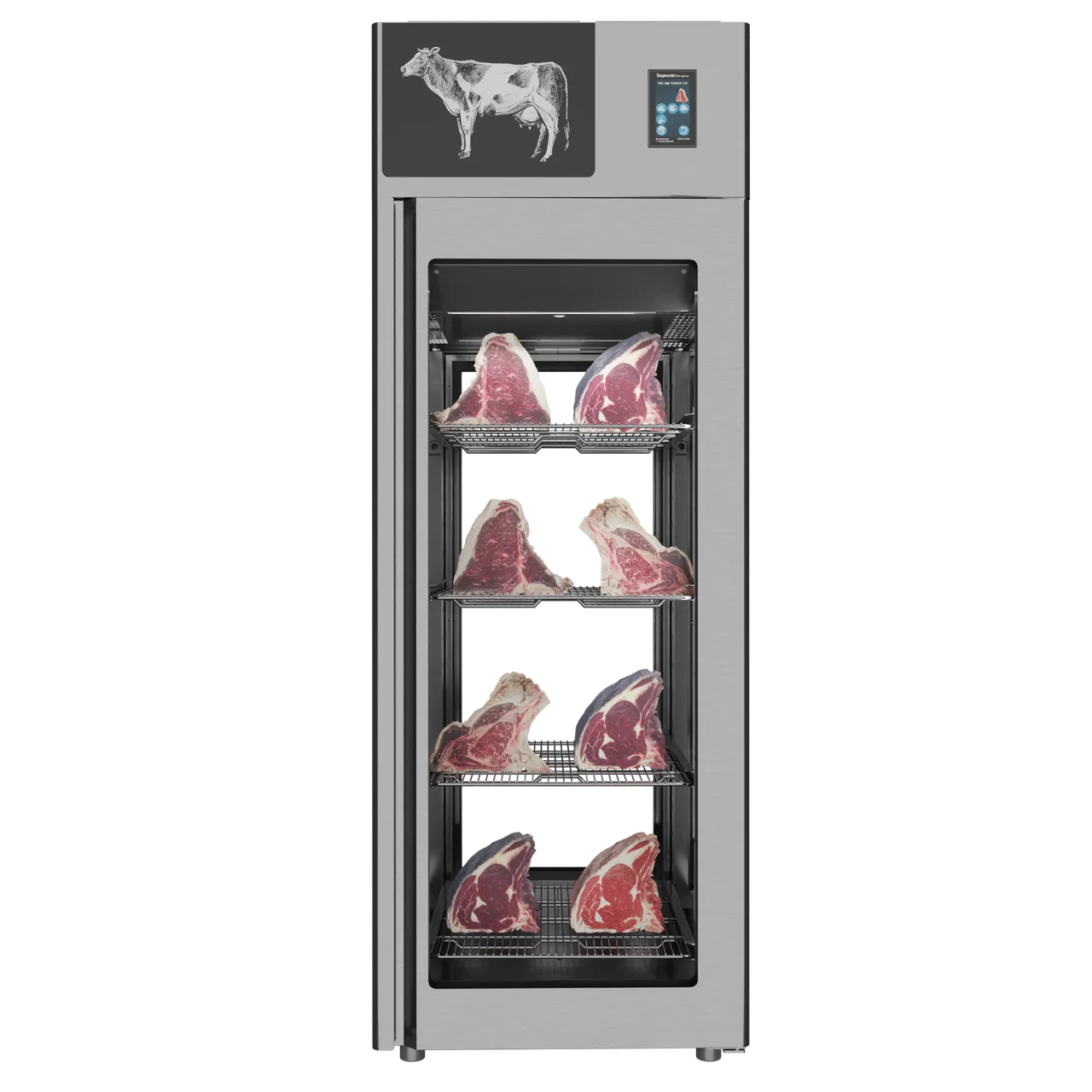 Omcan USA 48039 - Stagionello Dry Age 3.0 Cabinet, 24.7 cu ft, 26.6°F–95°F, 4×77 lb Shelves, 548W, 220‑240V, Italy