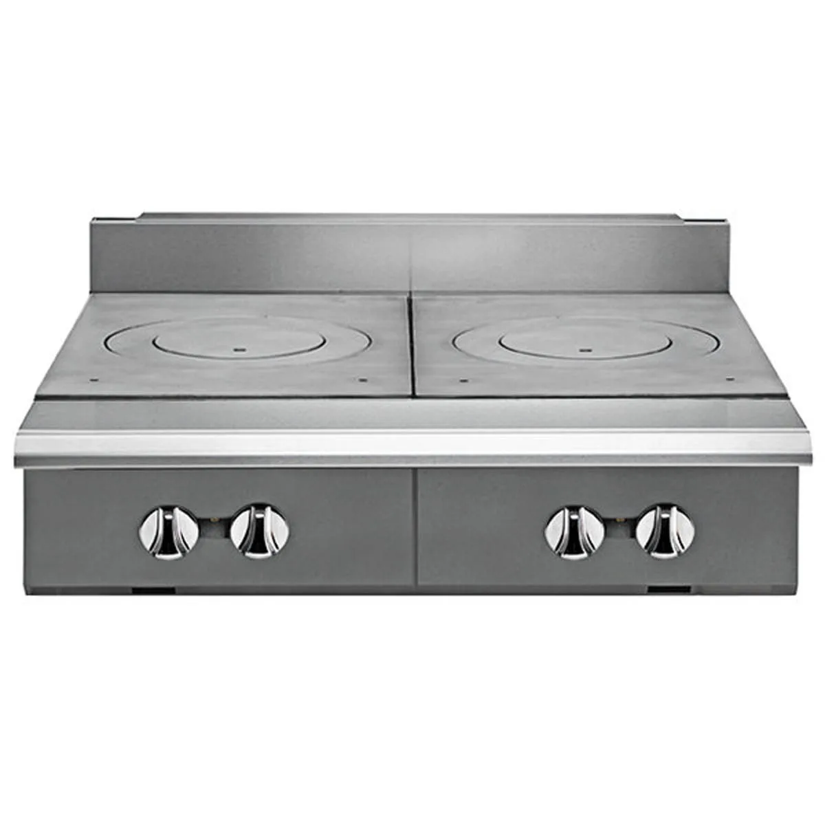 Vulcan V2FT36 36" Gas Heavy Duty Range w/ (2) French Tops, Modular Base, 50.000 BTU
