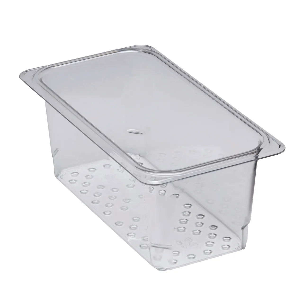 Cambro 35CLRCW135 Colander - 1/3 Size Clear Polycarbonate, 6-15/16" x 12-3/4" x 5" Deep, NSF