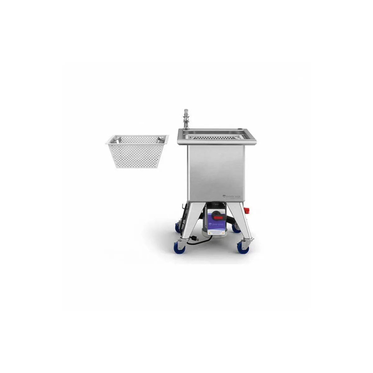 Power Soak SS-S-115-1 Silver Soak Sink, Stationary, 35.5"H, 11 Gallon Wash Tank