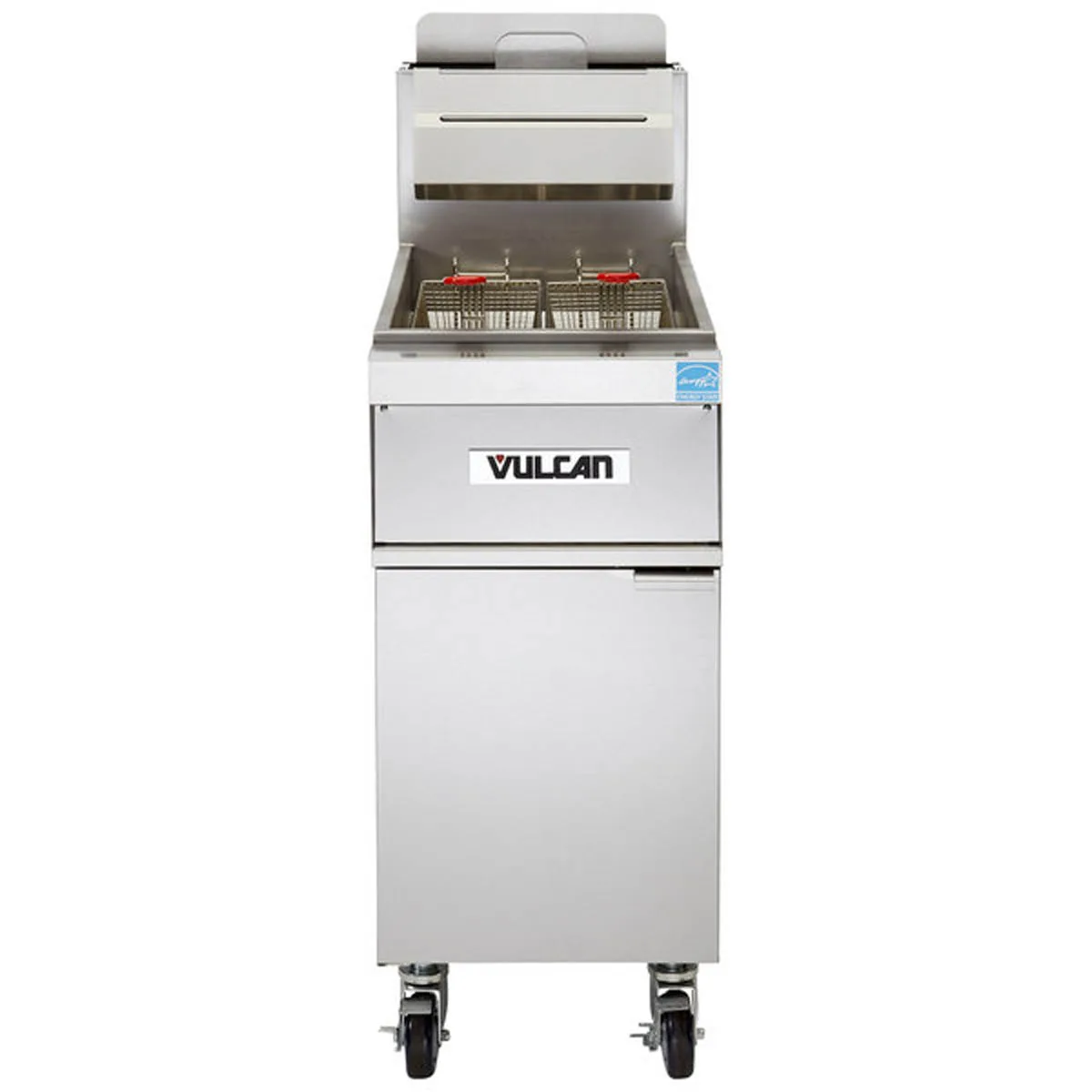 Vulcan 1TR85A 21" Floor Model Gas Deep Fryer, 90 lbs, 90.000 BTU