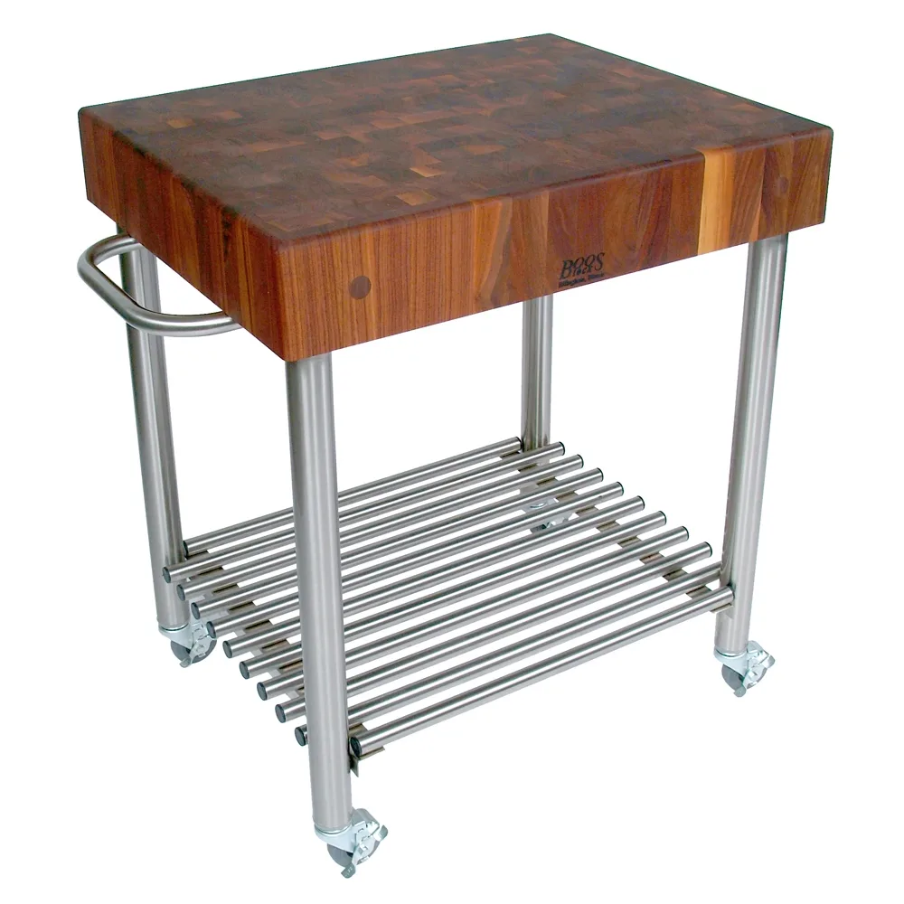 John Boos WAL-CUCD15 Cucina D'Amico Cart, 30"W X 24"D X 35-1/2"H Overall Size