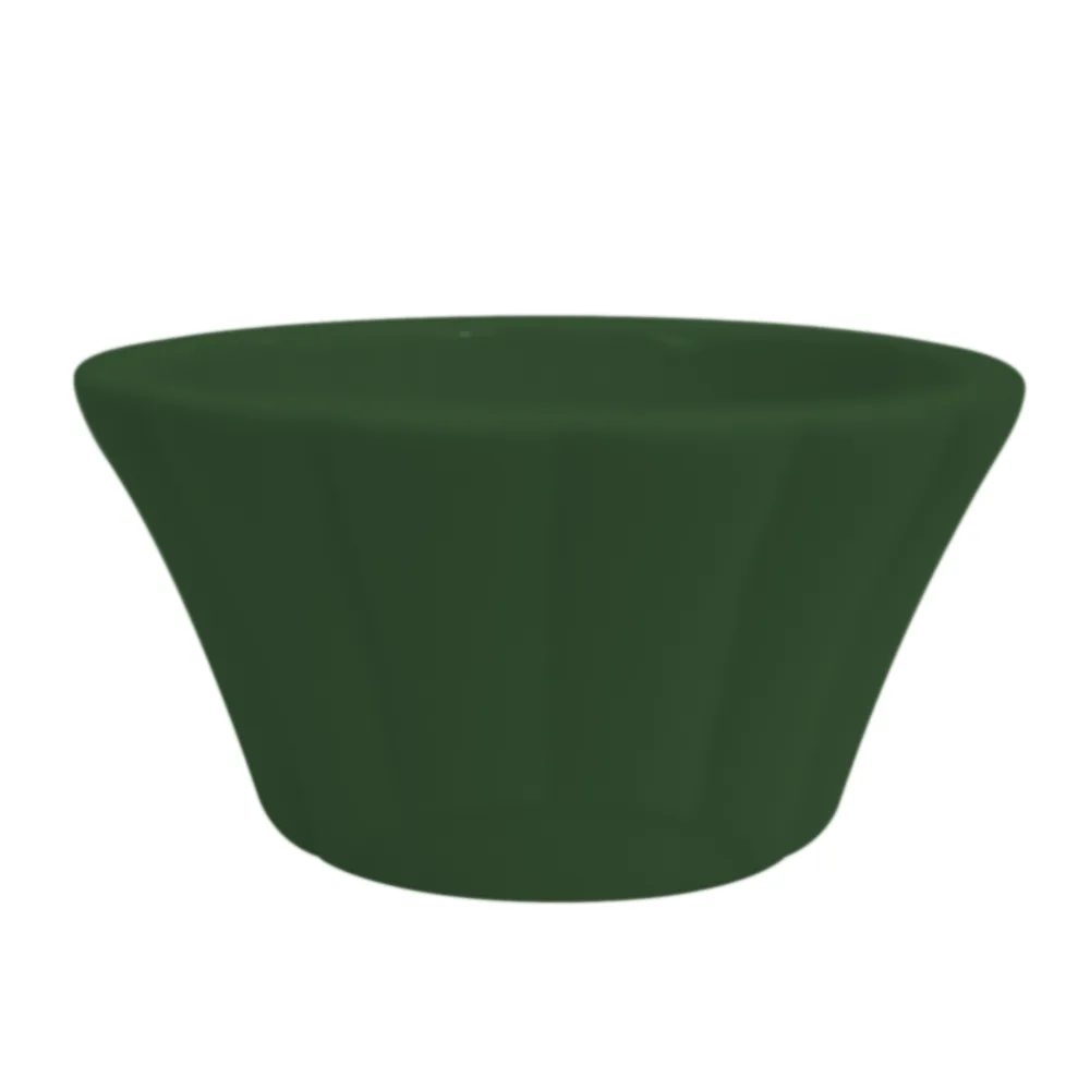 CAC China RMK-F3-G Ramekin, 3" Dia x 1.5" H, 3 oz Green Ceramic, Oven Microwave Safe - 1 Dozen