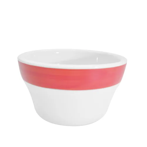 CAC China R-4-R Bouillon Cup, 7-1/4 oz, 4" Dia x 2-1/2" H, Red Ceramic, Microwave Safe - 1 Dozen