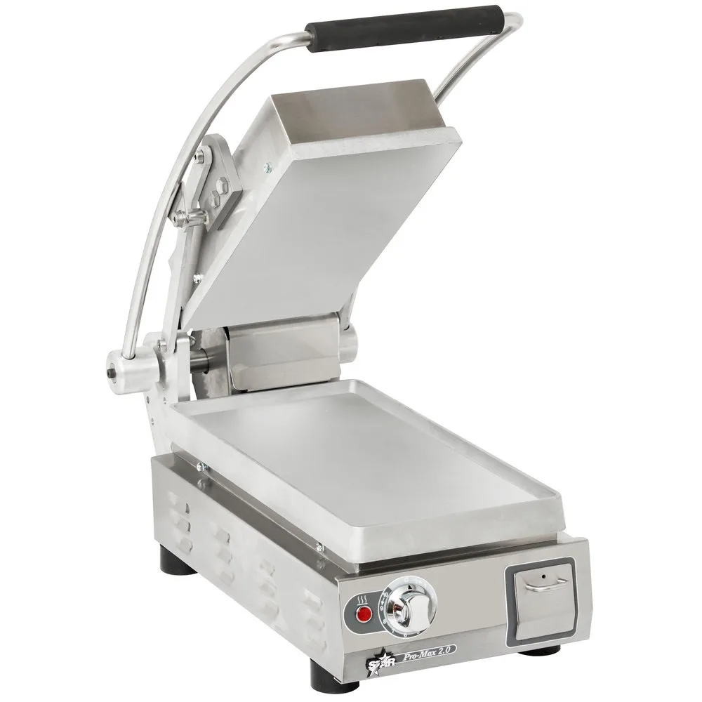 Star PST7EA-230V Single Sandwich Grill w/ Aluminum Smooth Plates, Electronic Controls, 230V