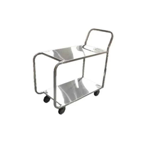 Omcan USA 23731 Solid Top Welded Stainless Steel Stock Cart w/ 2 Shelves