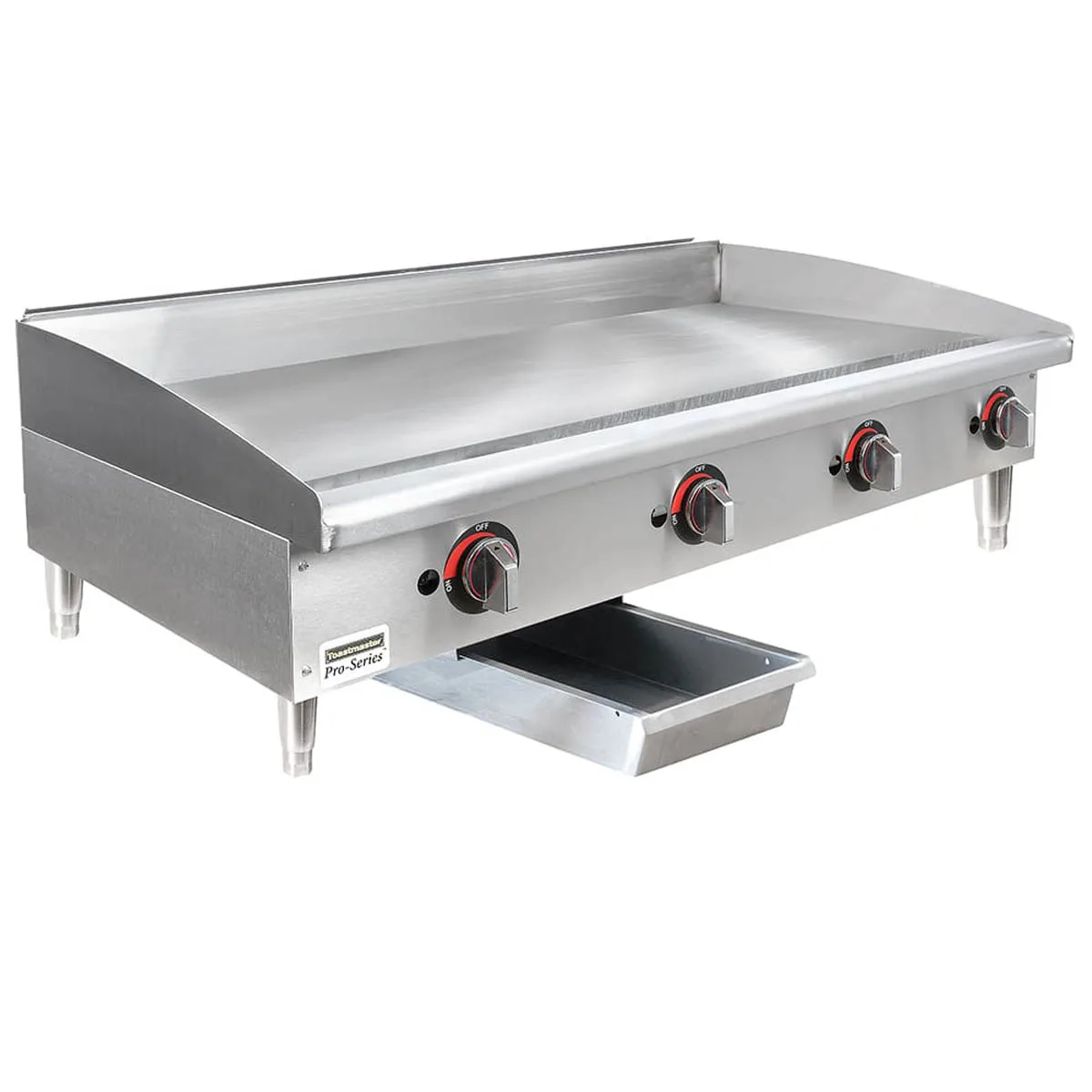 Toastmaster TMGM48 48" Countertop Manual Gas Griddle, 3/4" Steel Plate, 80.000 BTU