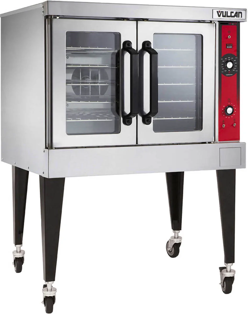 Vulcan VC4GD Full Size Gas Convection Oven with Single Deck, Solid State Controls, 50.000 BTU