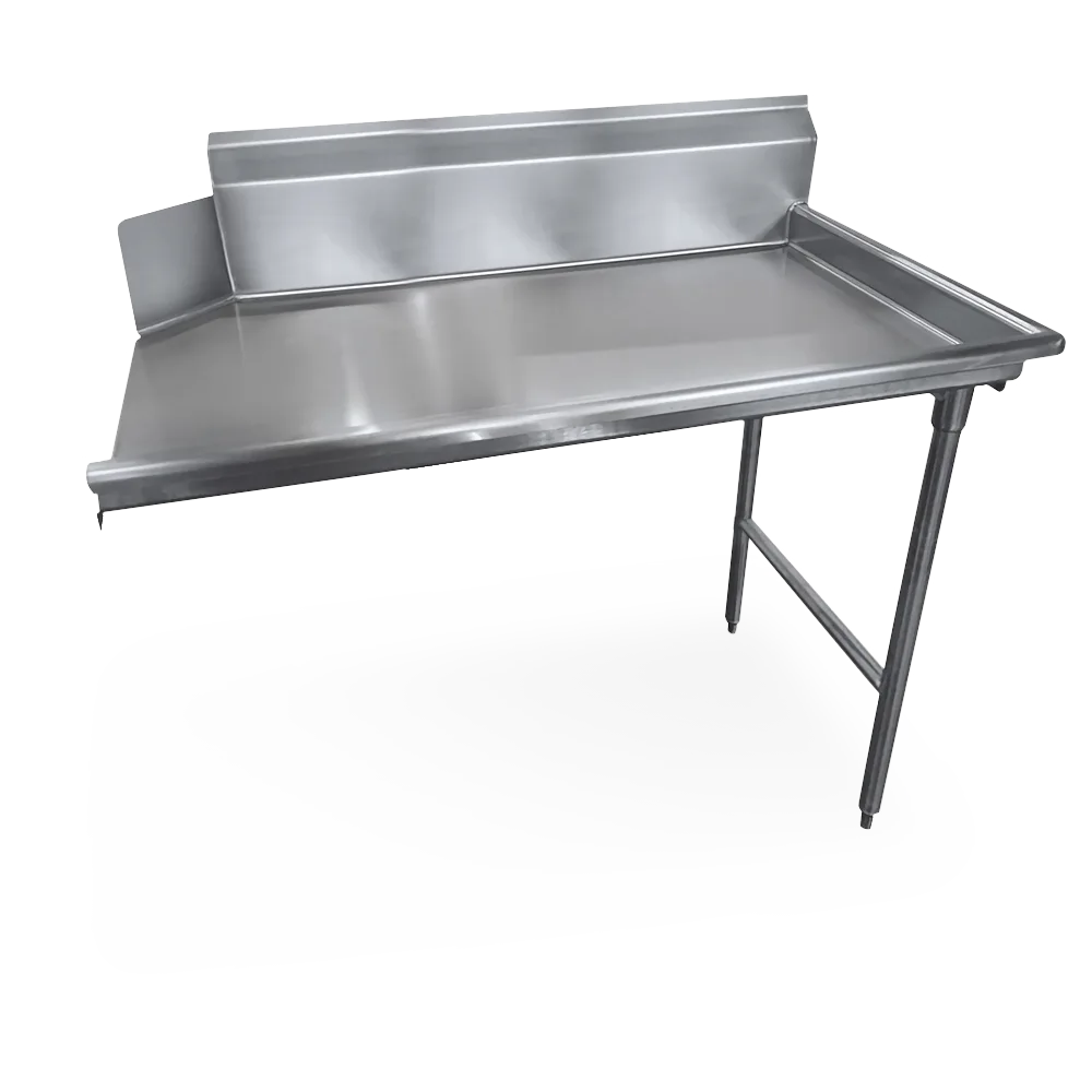 Steel Works SWCDT-26R 26"x30" Clean Dishtable, 9" Backsplash - 16 Gauge S.Steel / Right Drainboard