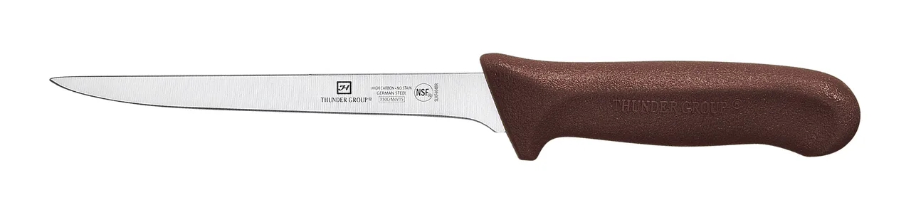 Thunder Group SLKF404BR Boning Knife, 6" Blade, Narrow, Polypropylene Handles
