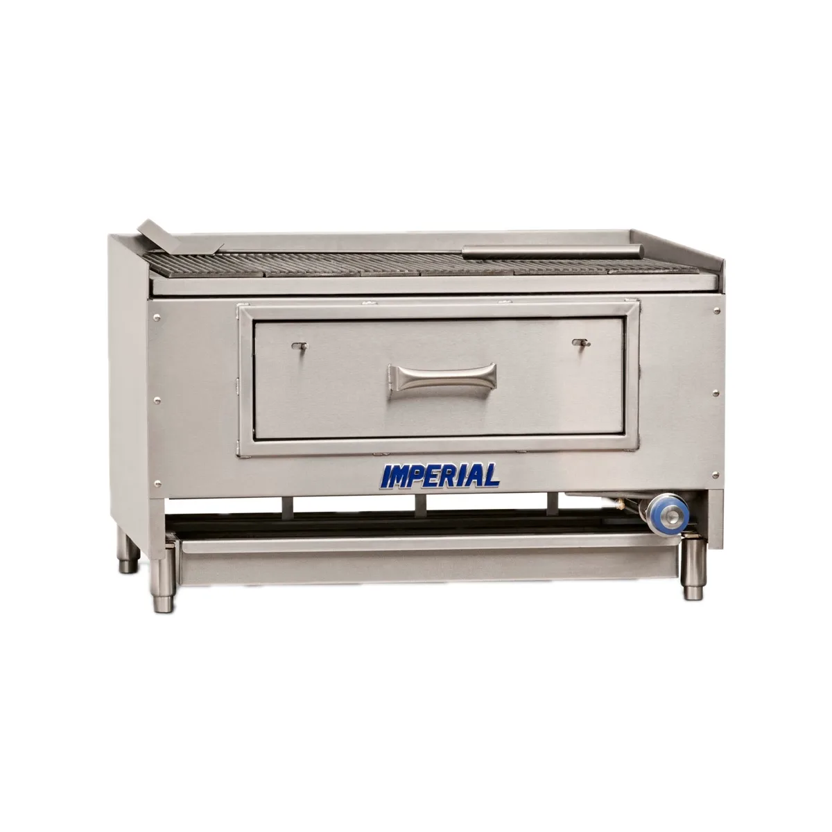 Imperial MSQ-60 60" Countertop Mesquite Wood Burning Charbroiler, 40.000 BTU