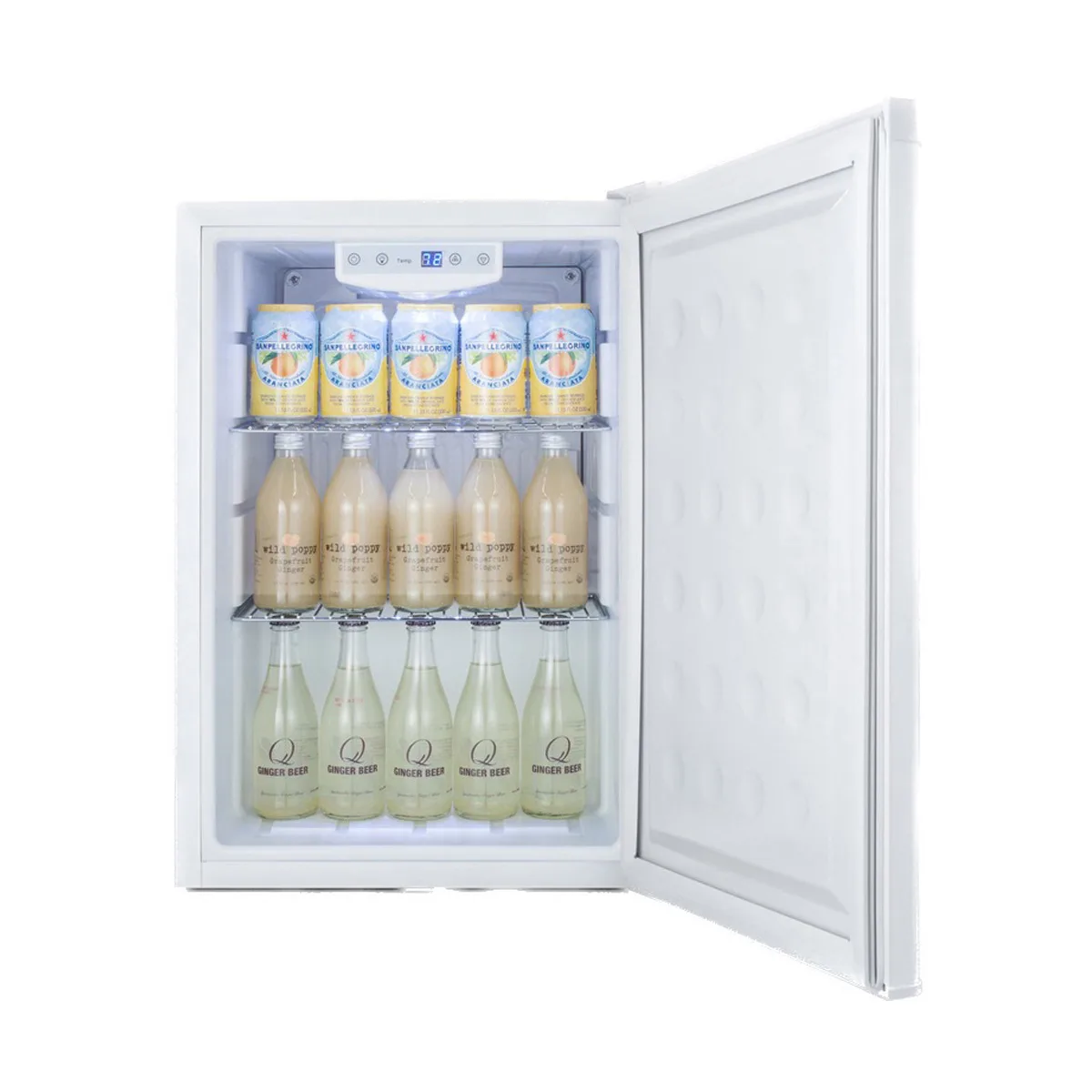 Summit FF31L7BI 17" Built-in Compact Refrigerator in White, w/ Door Lock, 2.5 cu. ft.