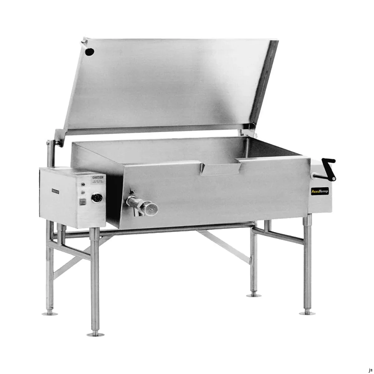 AccuTemp ALTES-40-QS 40 Gallon Electric Tilting Skillet Braising Pan, Manual Tilt, 17.7kW