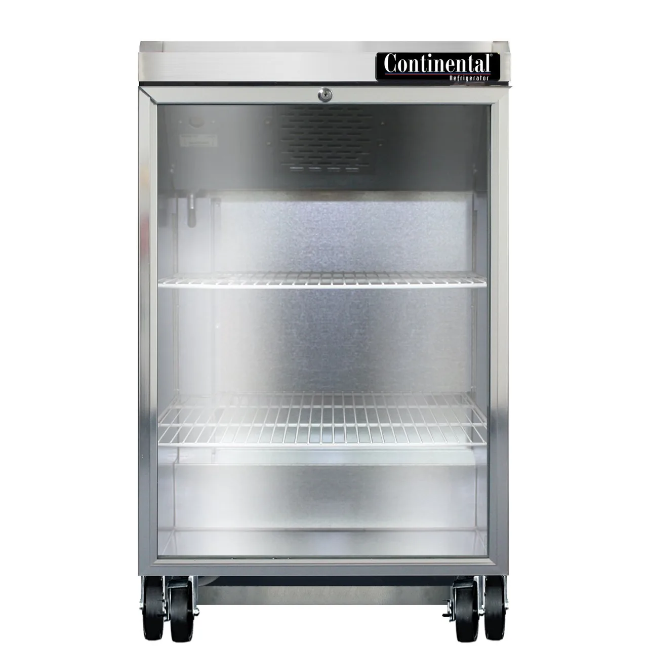 Continental Refrigerator BB24NGD Refrigerated Back Bar Cooler w/ Glass Door, 8 Cu Ft, 24" W