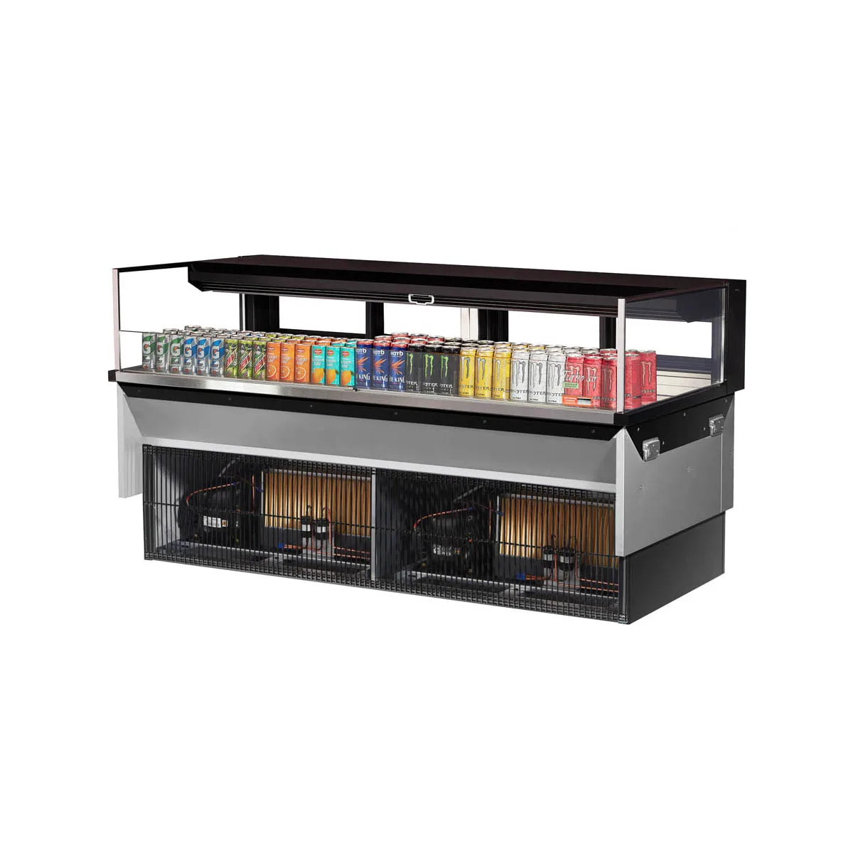 Turbo Air TOM-72L-UFD-W(B)-1SI-N 72" Drop In Open Refrigerated Deli Display Case