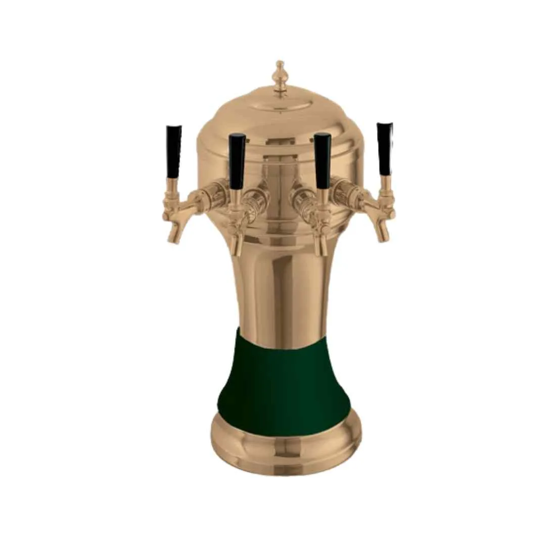 Perlick 4056GR3B Roma Draft Beer Dispensing Tower, 3 Faucets