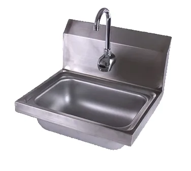 John Boos PBHS-W-1410-EE 17" Wall Mounted Hand Sink with e-Faucet & e-Eye