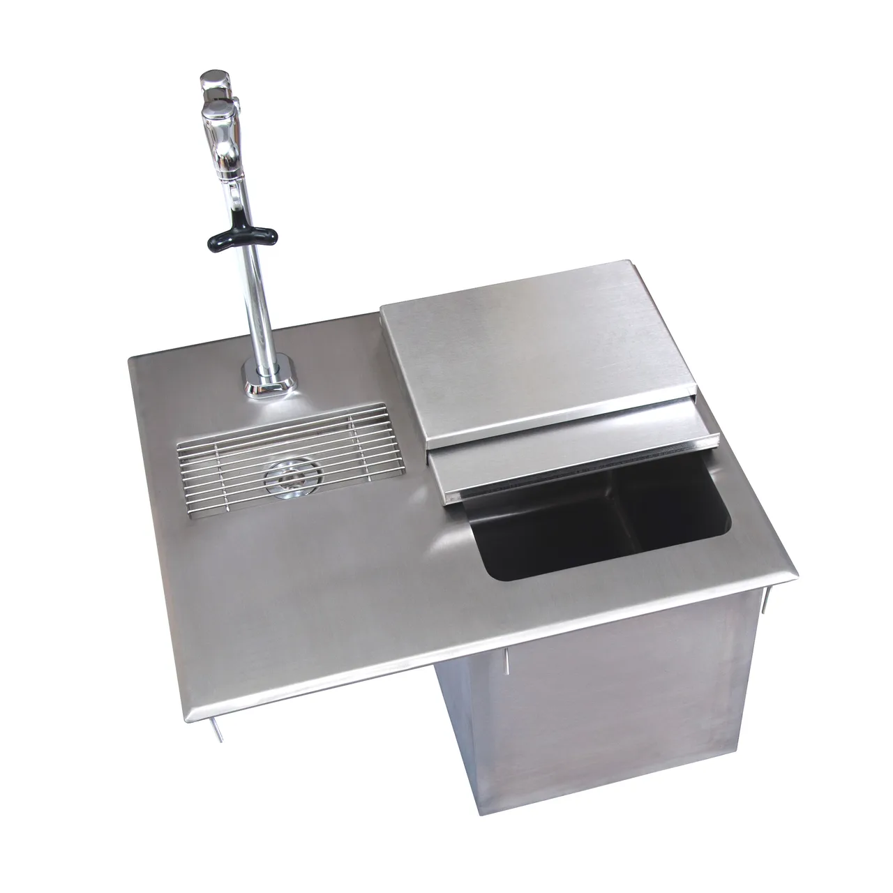 BK Resources BK-DIWSBL-2118G-P-G Drop-in Ice Bin with Water Station