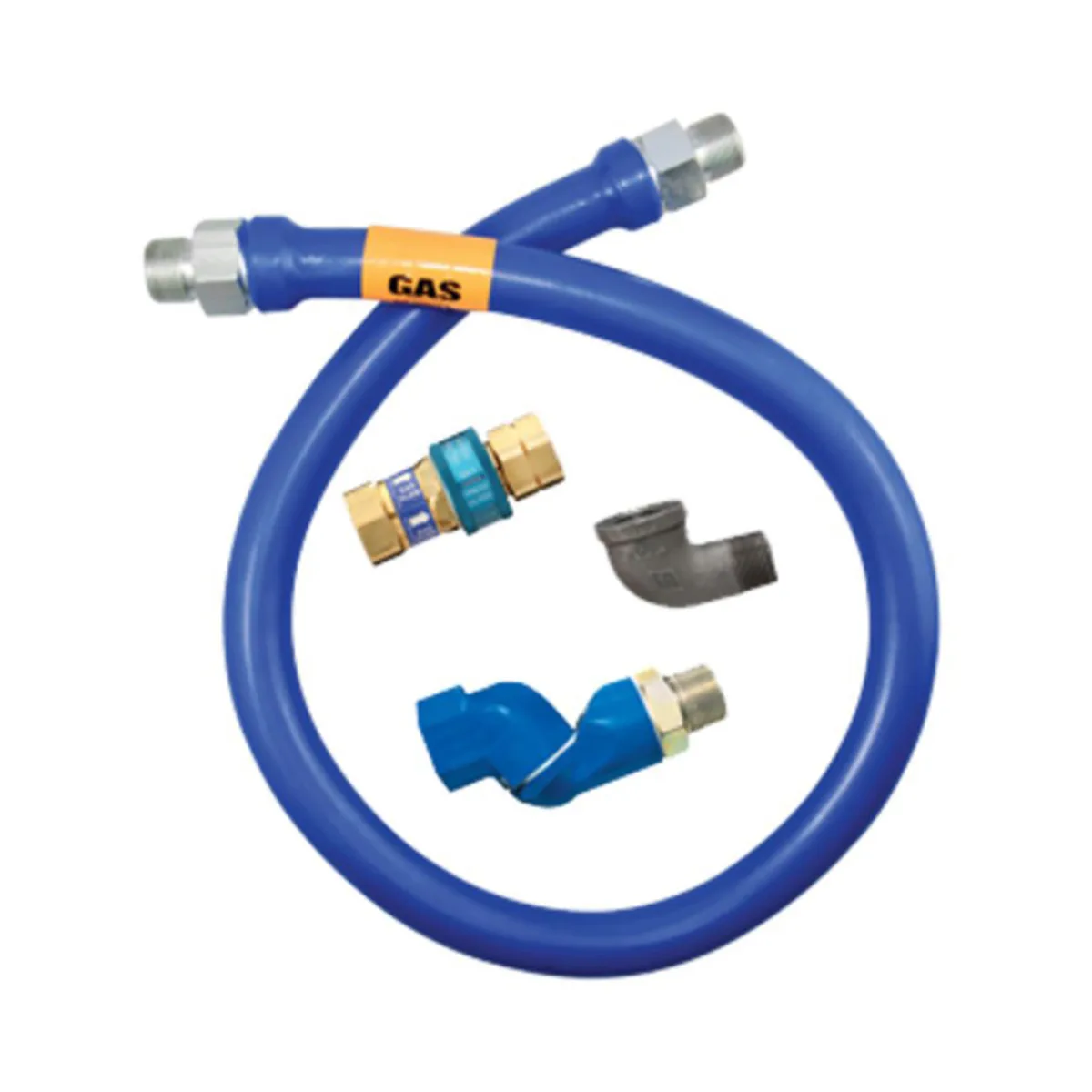 Dormont 1675BPQS36BX SnapFast 36" Gas Connector Kit w/ Swivel MAX and Elbow, 3/4" Dia., in Box