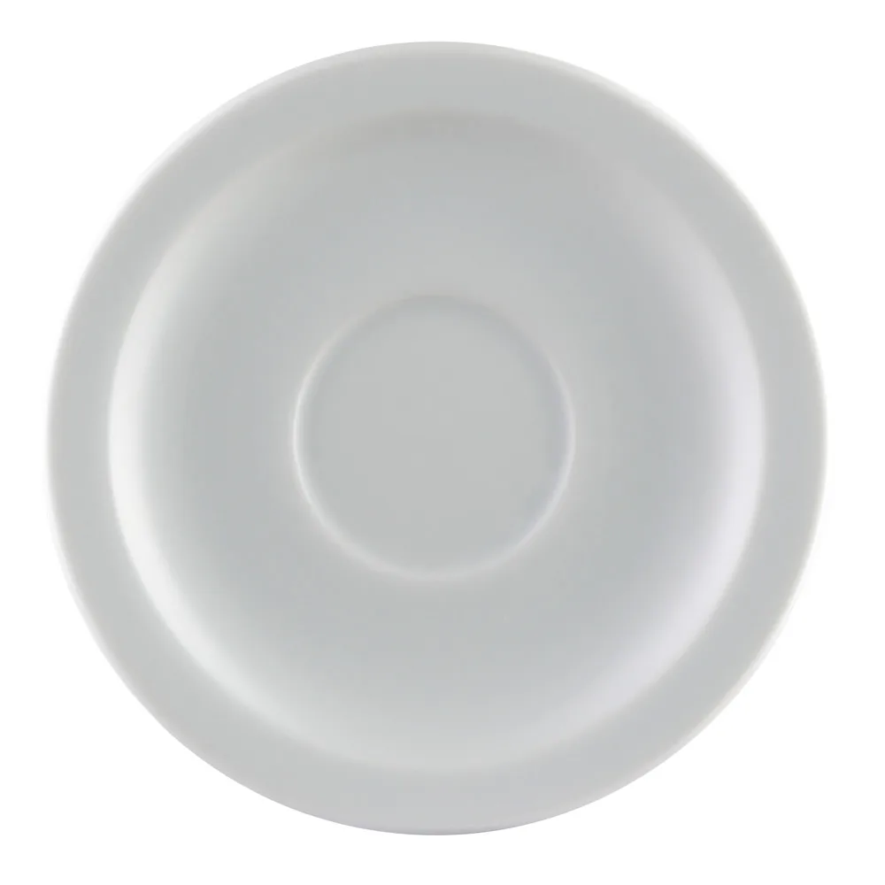 CAC China RCN-T36 Clinton Saucer, 4.75" Round Porcelain, White, Dishwasher Safe - 1 Dozen