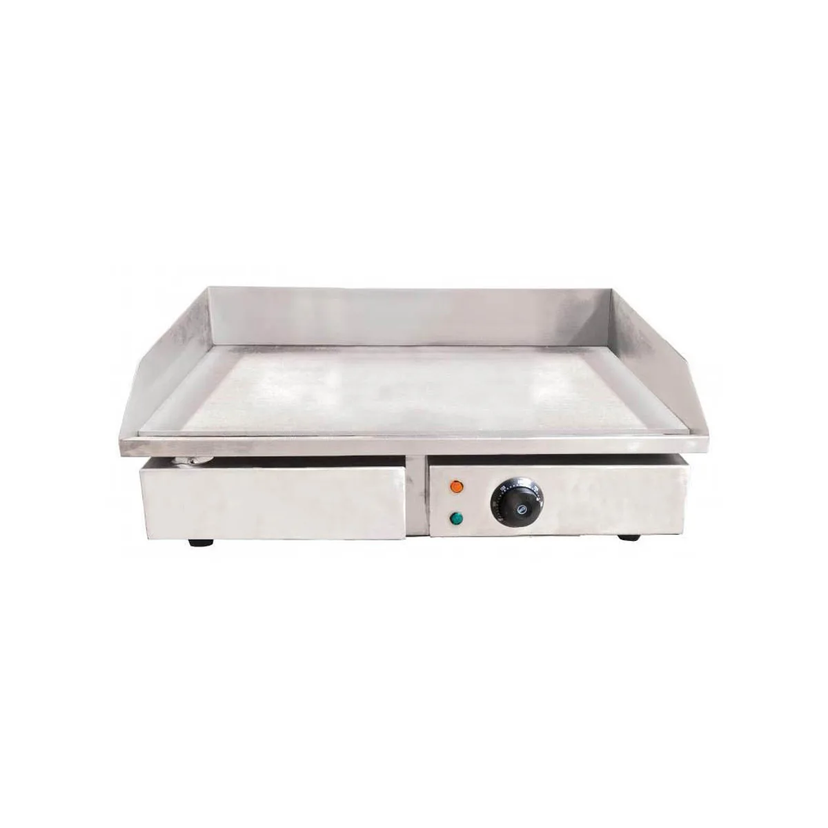 Omcan USA 34869 21" Countertop Electric Griddle with 21.75" x 13.75" Surface, Thermostatic Controls, 220v