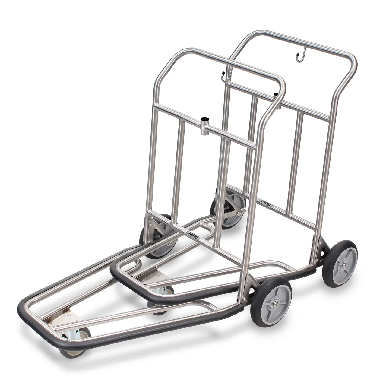 Forbes Industries 1573-SS Service Cart w/ (3) Shelves, (1) Drop Leaf, (1) Drawer, Avonite Top