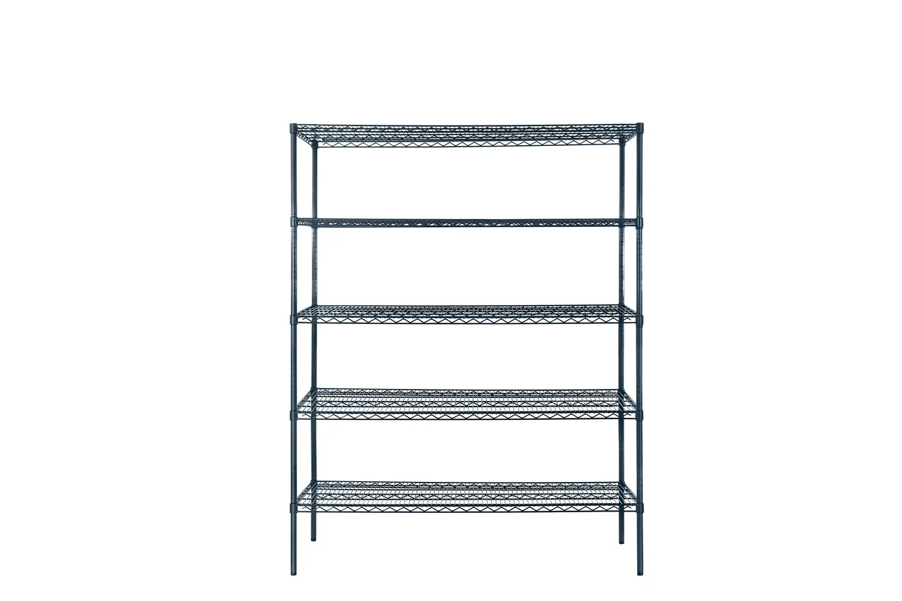 Atosa USA MWSSE242486 5-Tier Epoxy Wire Shelving Unit w/ 86" Posts - 18"W x 24"D