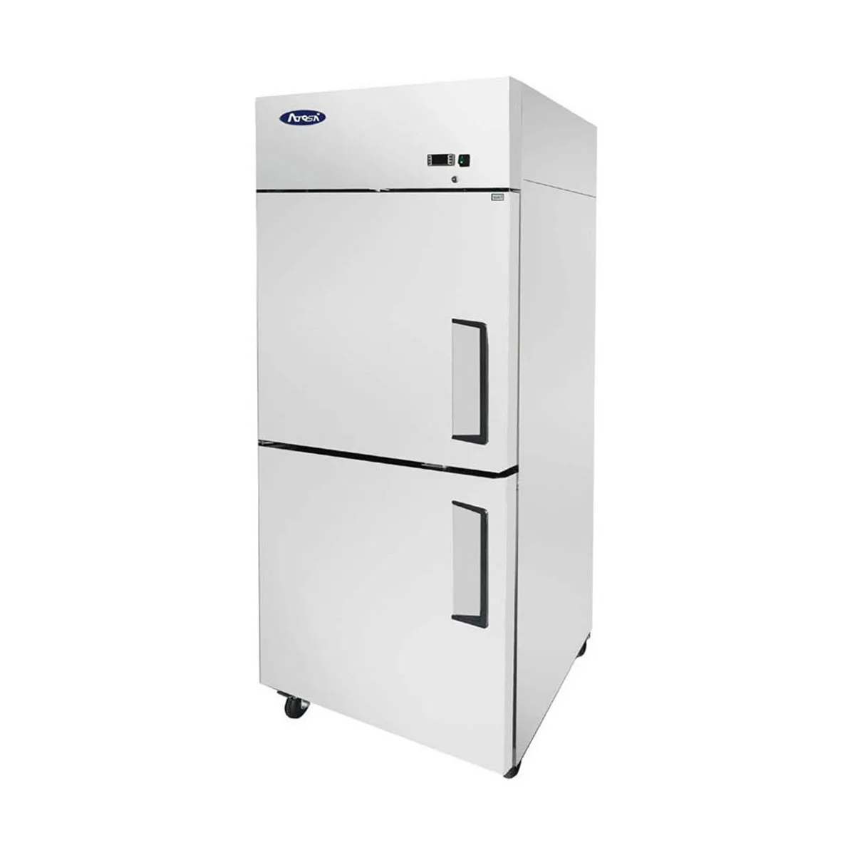 Atosa USA MBF8007GRL 28-3/4" 2-Half Solid Door Reach-In Freezer, Top Mount, 21.4 cu. ft., Stainless Steel